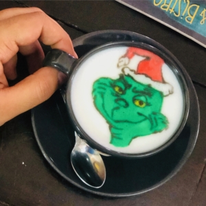 Christmas Art that you can drink ... made with Love by one of our baristas.